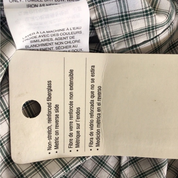 J.Crew Thompson button up green/ white checkered plaid long sleeves XL shirt - Picture 5 of 8